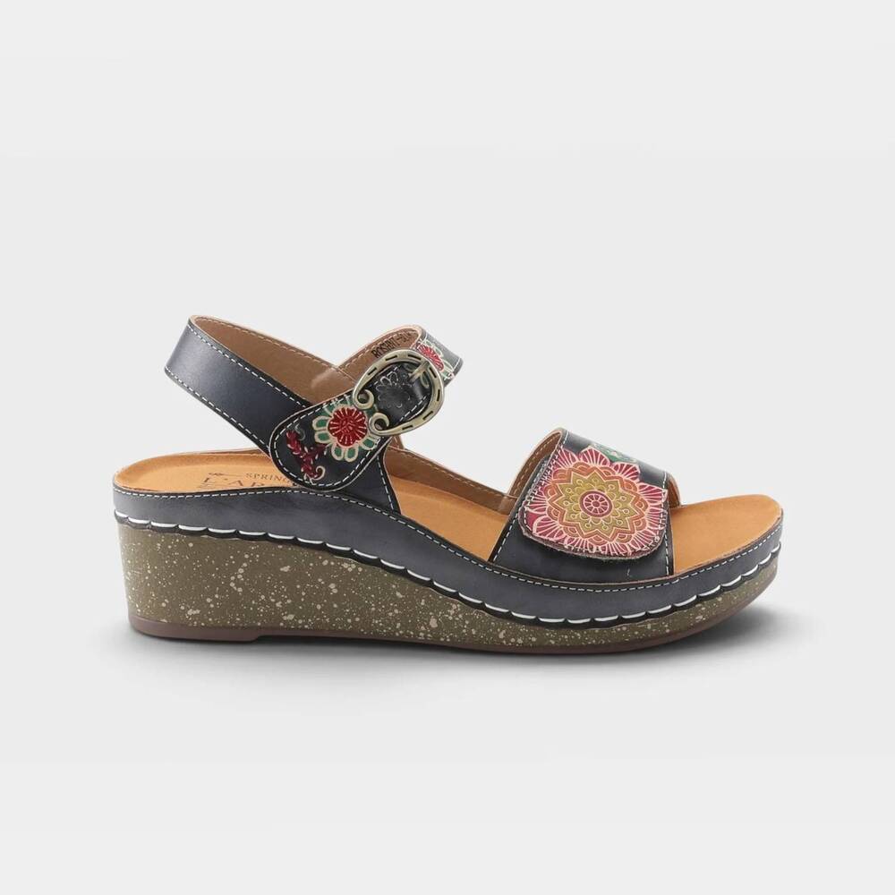 NEW SPRING STEP SHOES women's roshni sandal in blue multi